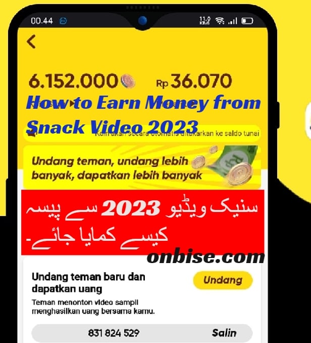 How to Earn Money from Snack Video 2023